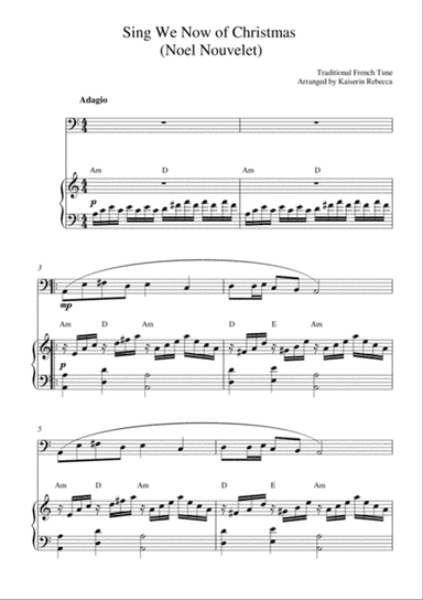 Sing We Now of Christmas (Noel Nouvelet)