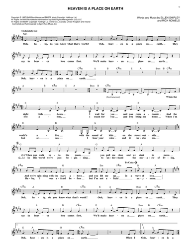 Heaven Is A Place On Earth