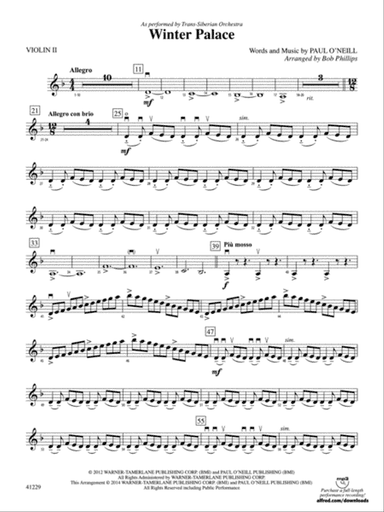 Winter Palace: 2nd Violin