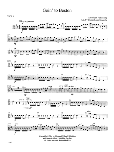 Goin' to Boston: Viola
