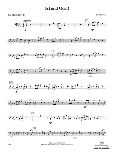 1st and Goal: 2nd Trombone