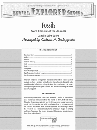 Fossils: Score