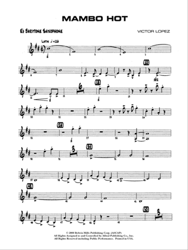 Mambo Hot: E-flat Baritone Saxophone