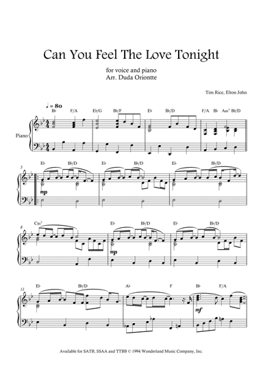Can You Feel The Love Tonight