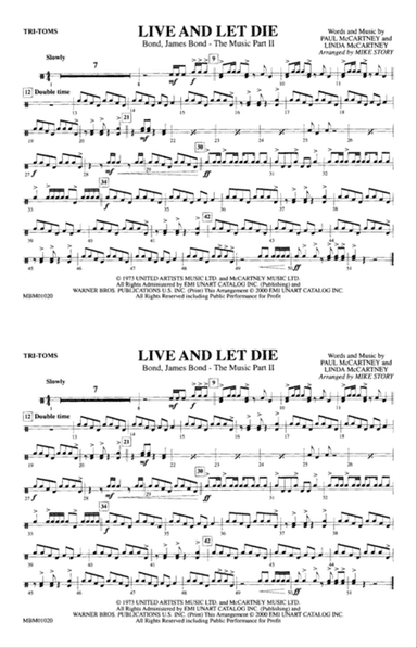 Live and Let Die: Tom-Toms