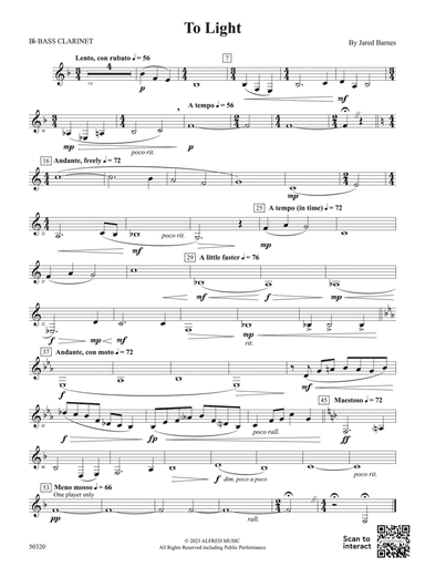 To Light: B-flat Bass Clarinet
