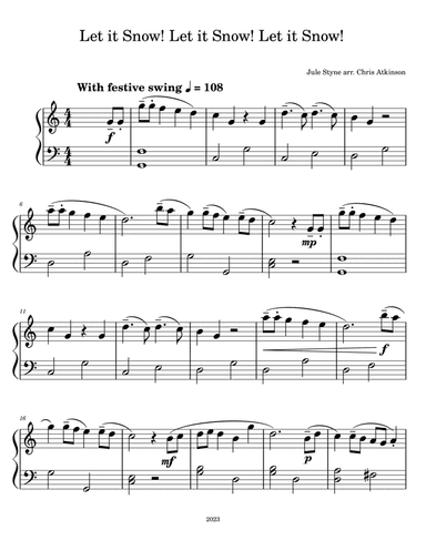 Let It Snow! Let It Snow! Let It Snow!