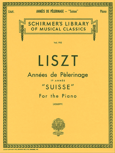 Annee De Pelerinage - Book 1: "Suisse"