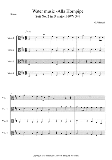Water Music Suite II HWV 349_ no.12 Alla Hornpipe