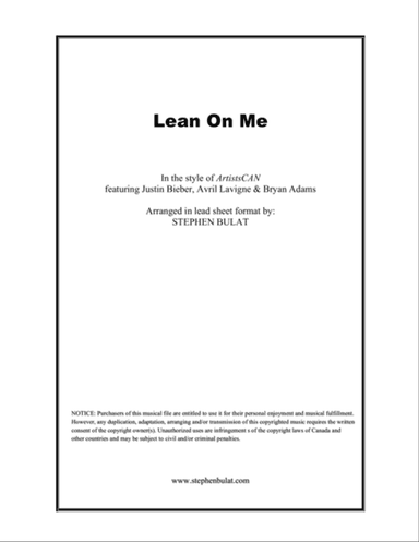 Lean On Me