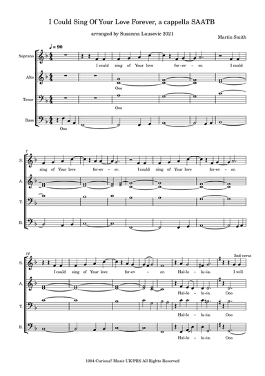 I Could Sing Of Your Love Forever