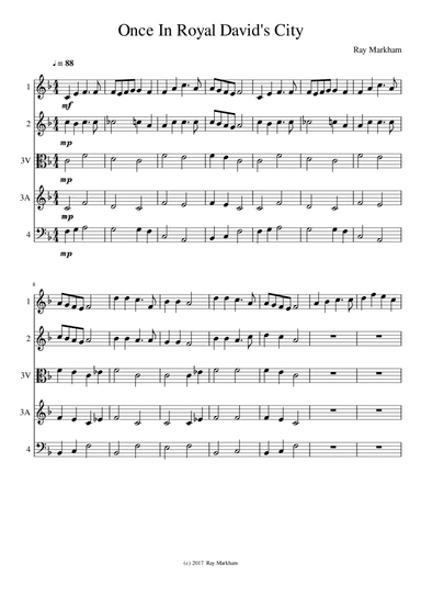 Once In Royal David's City