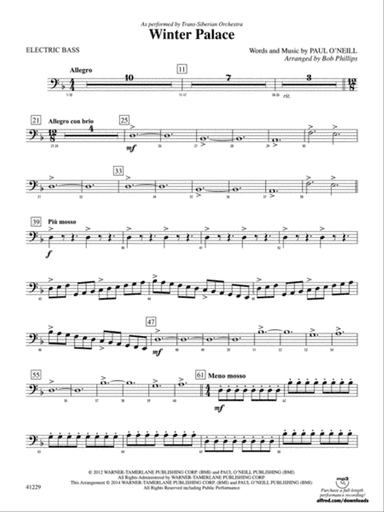 Winter Palace: Electric Bass