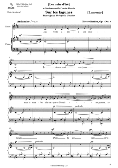 Sur les lagunes (Lamento), Op. 7 No. 3 (E minor)