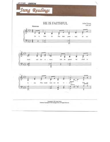 He Is Faithful