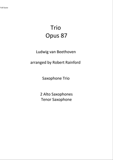 Trio Opus 87