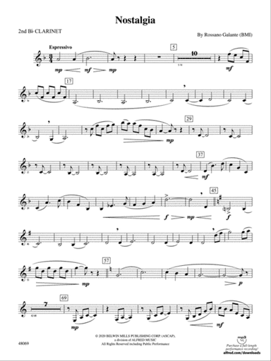 Nostalgia: 2nd B-flat Clarinet
