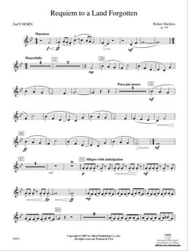 Requiem to a Land Forgotten: 2nd F Horn