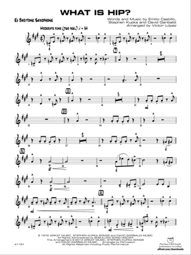 What Is Hip: E-flat Baritone Saxophone
