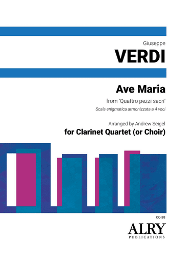 Ave Maria for Clarinet Quartet (or Choir)