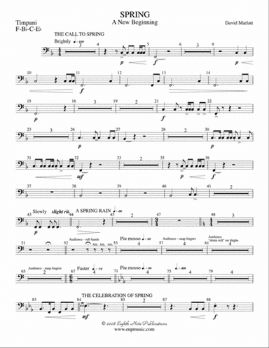 Spring (A New Beginning): Timpani