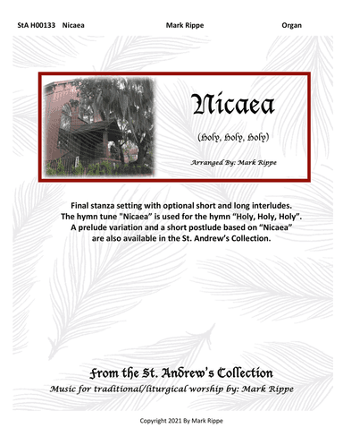 Nicaea (Holy, Holy, Holy) StA H00133