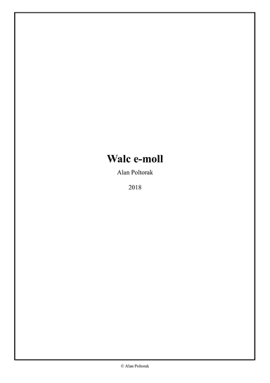 Walc e-moll