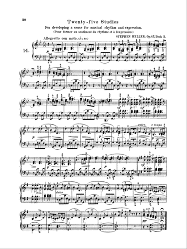 Heller: Twenty-five Studies, Op. 47