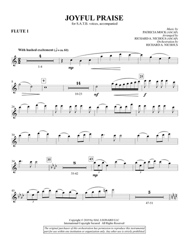 Joyful Praise - Flute 1