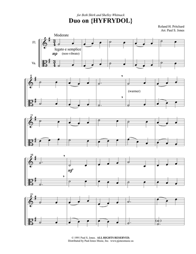 Duo on 'Hyfrydol' (Fl/Va)