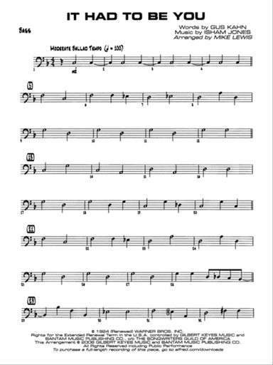 It Had to Be You: String Bass