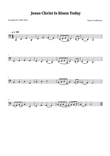 Jesus Christ Is Risen Today - Tuba