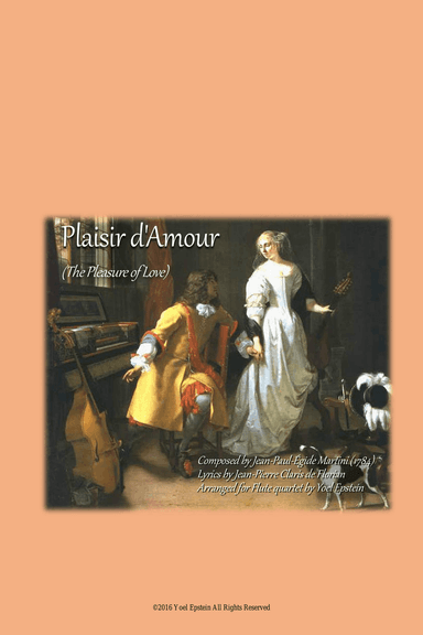 Plaisir D'amour - Classic love song arranged for Flute Choir