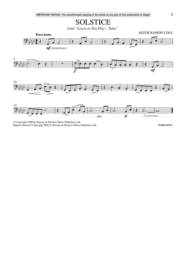 Solstice (from Learn As You Play Tuba)