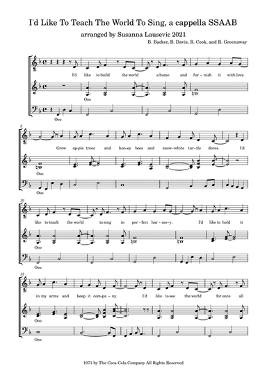 I'd Like To Teach The World To Sing