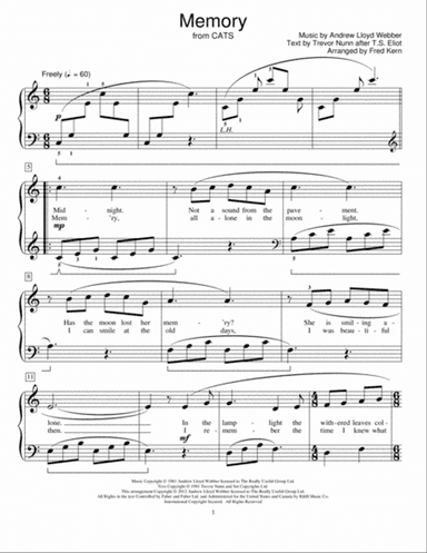 Memory (from Cats) (arr. Fred Kern)
