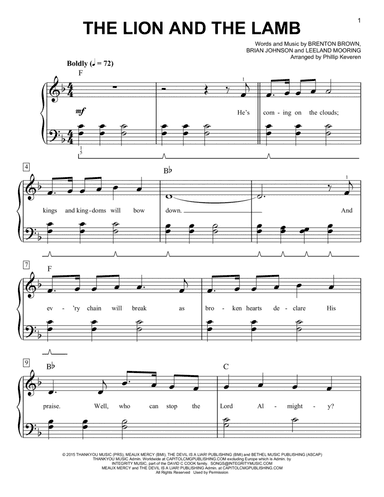 The Lion And The Lamb (arr. Phillip Keveren)