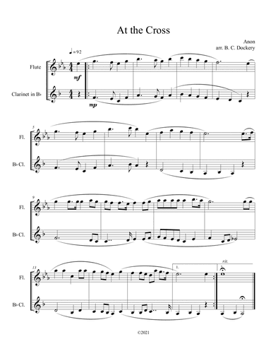 At the Cross (Flute and Clarinet Duet)