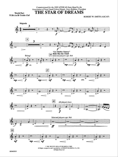 The Star of Dreams: (wp) B-flat Tuba T.C.