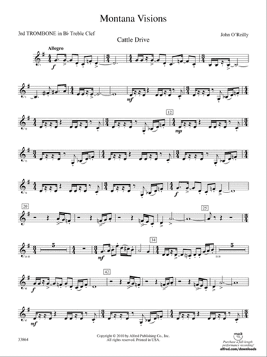 Montana Visions: (wp) 3rd B-flat Trombone T.C.