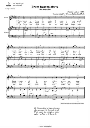 From heaven above (Solo song) (E Major)