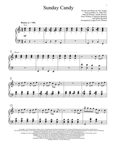 Sunday Candy (arr. Logan Evan Thomas)