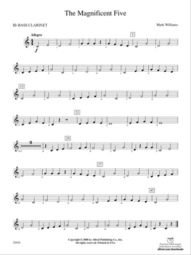 The Magnificent Five: B-flat Bass Clarinet