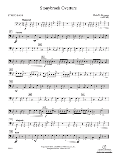 Stonybrook Overture: (wp) String Bass