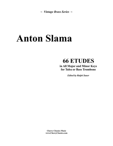 66 Etudes in all Major and Minor Keys for Tuba or Bass Trombone