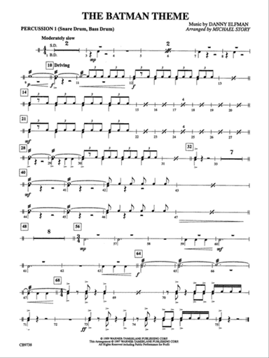 Batman Theme: 1st Percussion