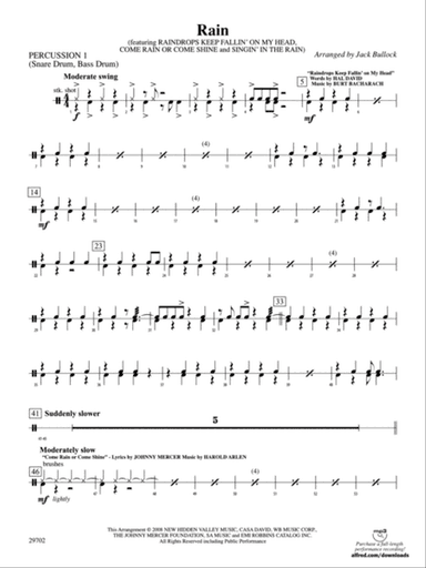 Rain: 1st Percussion