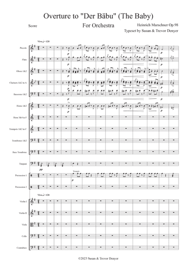 Overture to "Der Bäbu" (The Baby)