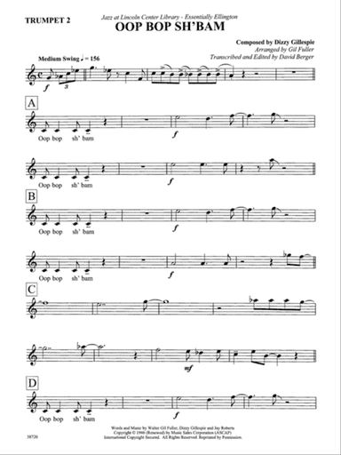 Oop Bop Sh'Bam: 2nd B-flat Trumpet