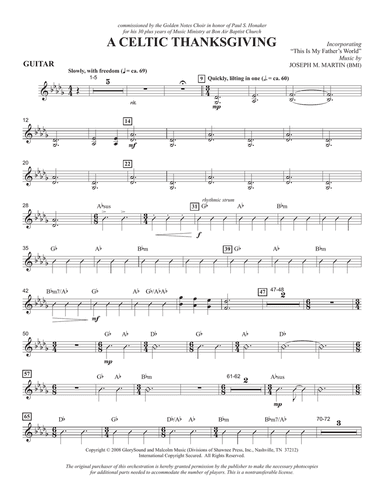 A Celtic Thanksgiving - Guitar